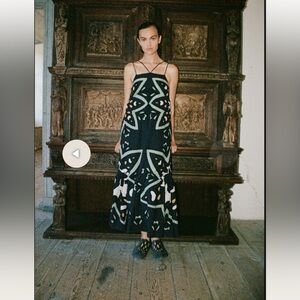 Sea New York Kaia Kaleidoscope Cotton and Linen-Blend Dress